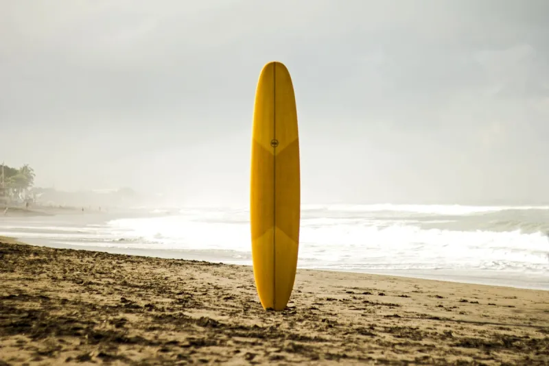 Surfboards on the beach at Uluwatu, Bali